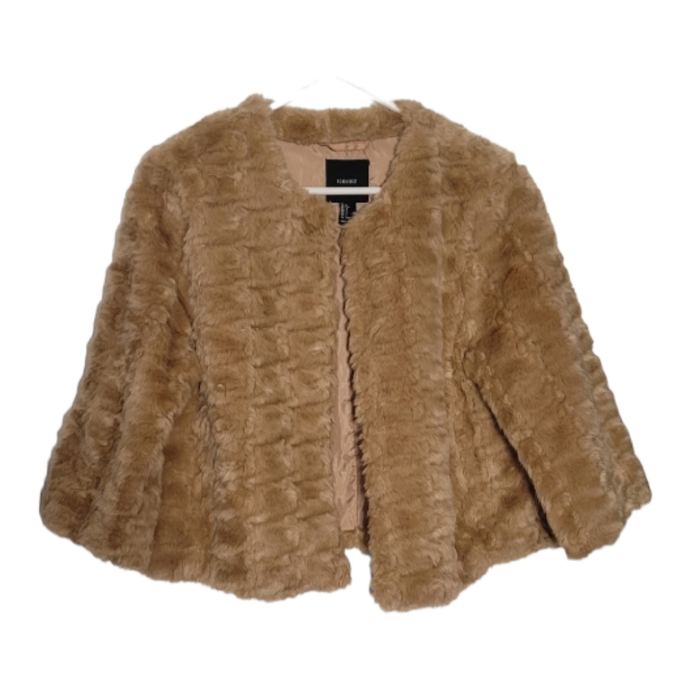Cropped Faux fur jacket
